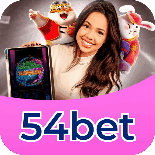 Interface do aplicativo 54bet mostrando jogos disponíveis no iOS e Android